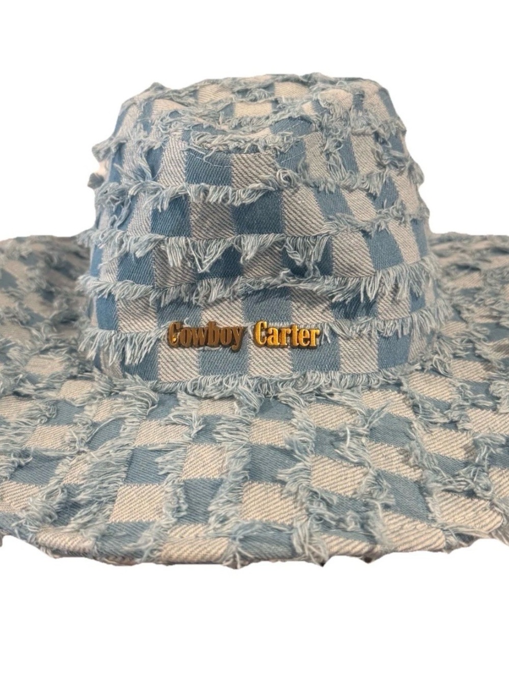 Beyonce Cowboy Carter Tour 2025 Denim Cowboy Hat